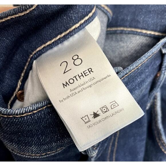 Mother Denim The Weekender Fray in "Home Movies" Wash Flared Jeans Size 28 - Picture 5 of 5